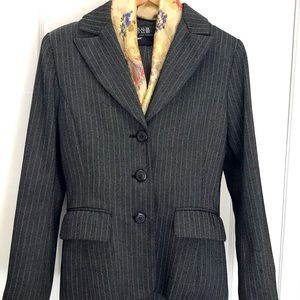 2-Piece Grey Stripe Suit